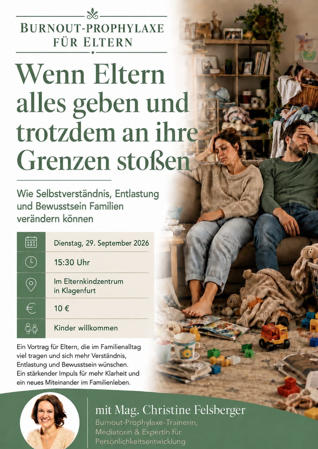 BURNOUT Prophylaxe für Eltern